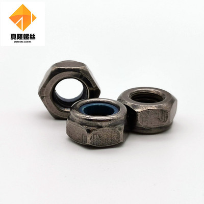 Certified product BNi nylon Self locking Nut Black Nickel Nepalese hat DIN985M2M2.5M3-M12