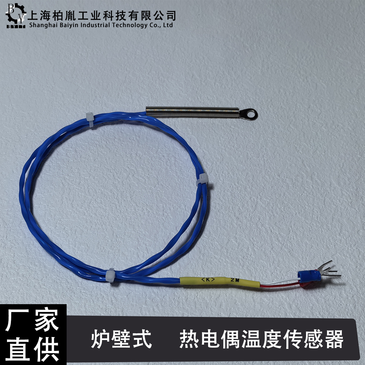 炉壁式温度传感器 表面测温热电偶 O型端子探针式测温传感器