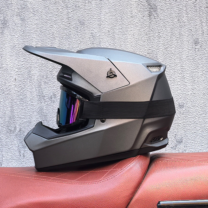 Orz Cross-border todoterreno casco de tres piezas descenso de velocidad carretera forestal bicicleta de montaña casco completo casco de seguridad desmontable juvenil