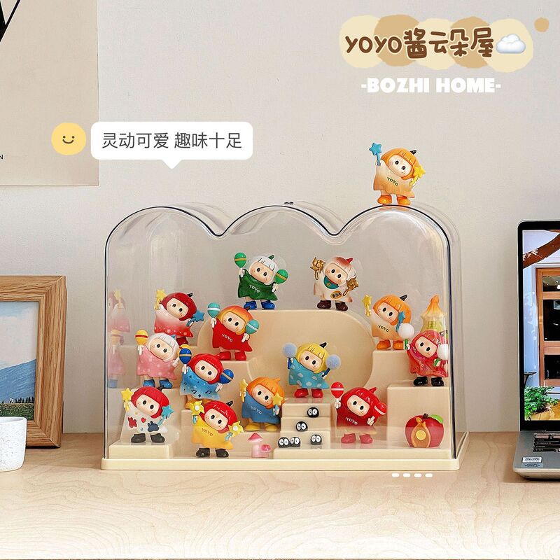 Yoyo Blind Box Storage Display Stand Transparent Acrylic Figure Display Box Tiered Figurine Small Ornament Storage Box Yoyo Blind Box Storage Display Stand Transparent Acrylic Figure Display Box Tiered Figurine Small Ornament Storage Box