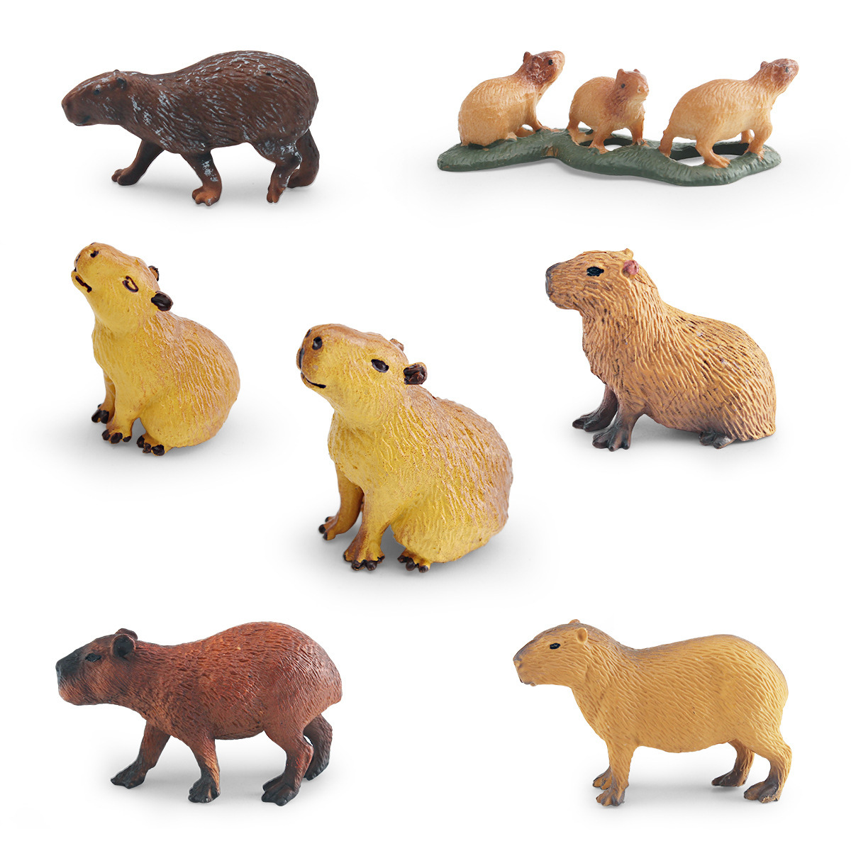 Simulación transfronteriza de animales forestales modelo de delfín de agua cognitivo infantil delfín de agua decoración de plástico estático juguete de decoración de mesa