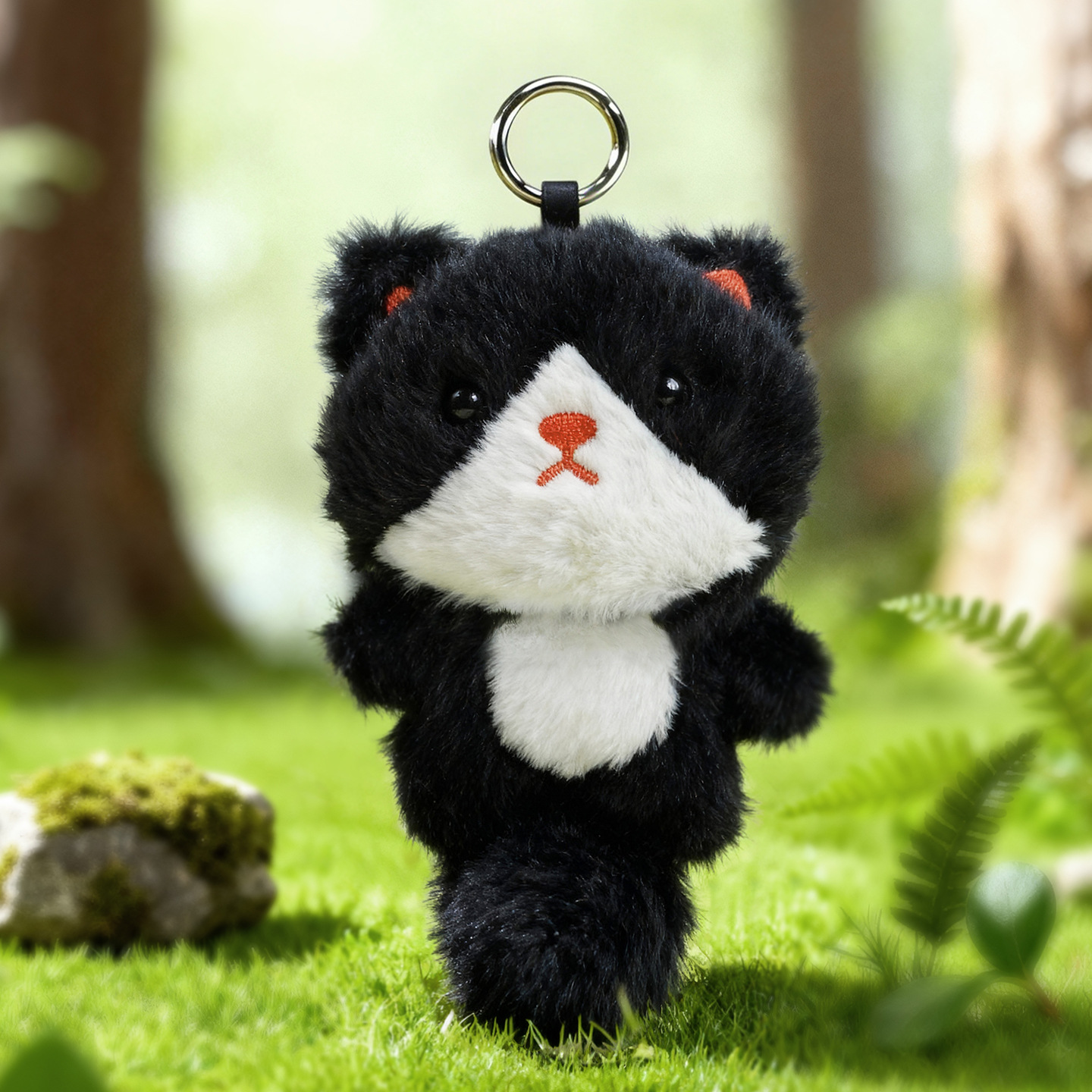 KOKI casa peluche colgante bolígrafo descomprimir muñeca pequeño llavero lindo ardilla regalo de estudiante bolsos creativos colgante