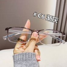 12604新款TR镜架百搭方框男女款近视配度数眼镜架平光平面镜全框