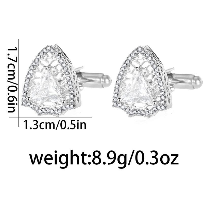 nuovi gemelli alla moda in metallo cavo intarsiato in rame con diamanti e rubini, gemelli da abito di alta qualità_voghion.com