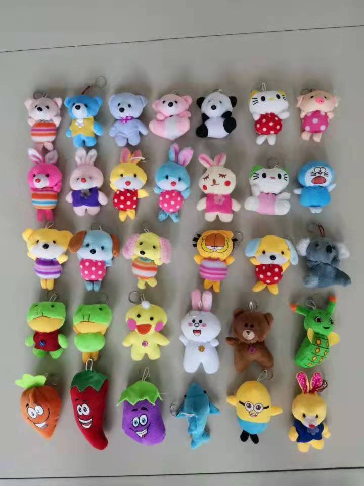 Mini plush toy doll large pendant cute cartoon keychain bag pendant gift manufacturer wholesale