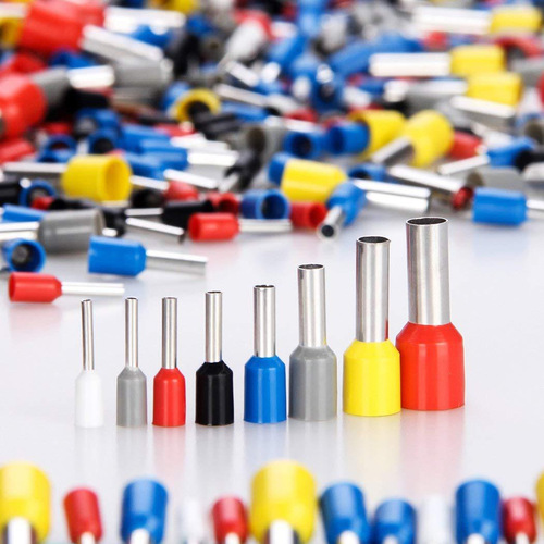 Cross-border exclusive 1200pcs tube type terminal VE cold pressure European-style wiring terminal tube type pre-insulated cold pressure terminal head