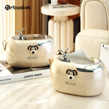 纸巾盒客厅高档轻奢创意家用纸抽盒餐桌茶几餐巾纸盒子弹簧抽纸盒