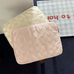 Export South Korea ins lace embroidery bow ipad tablet bag 11/13/15 inch notebook storage