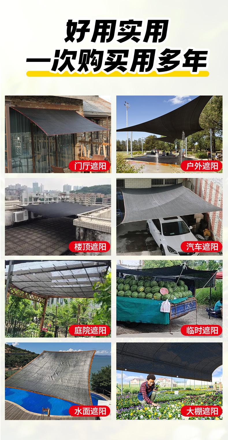 黑色包边打孔遮阳网