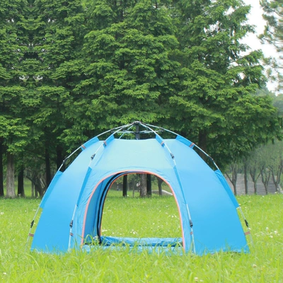 Outdoor Tent Camping Automatic Çadırlar - blue-3-4-people