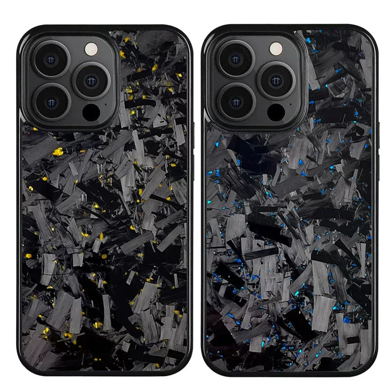 Защитный чехол для телефона (Apple) для серий iPhone 12–16, стиль карбонового волокна, магнитный и немагнитный