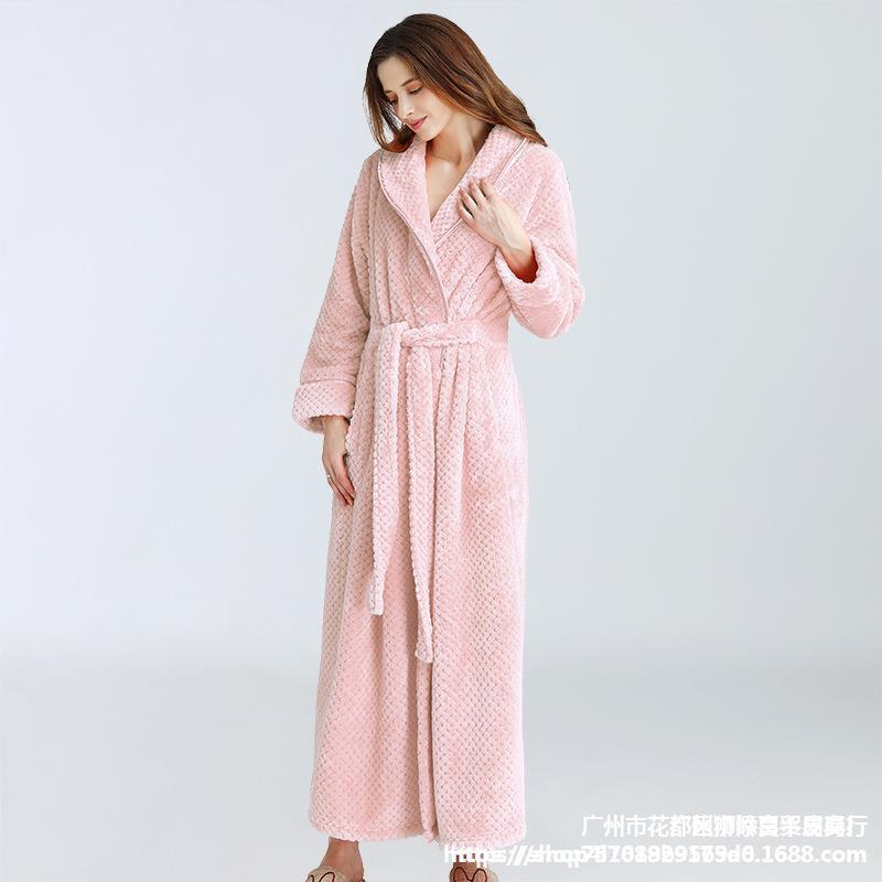 Dressing Gown Women Winter Warm Bathrobe...