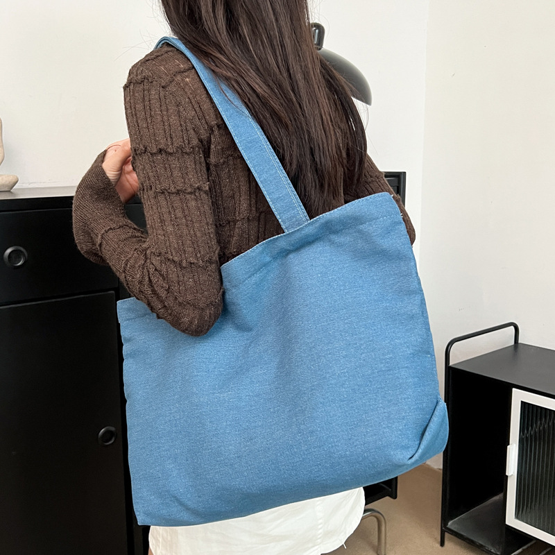 Pazy Wind Personality Tote Bag2024 nuevo bolso de gran capacidad de moda ligero retro minimalista bolso de hombro