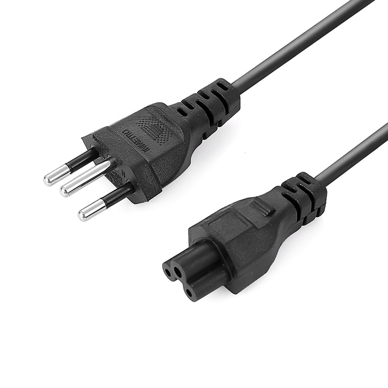 Brasil cola de ciruela cable de alimentación Brasil tres enchufe cable de alimentación de tres núcleos cola de ciruela cable de alimentación