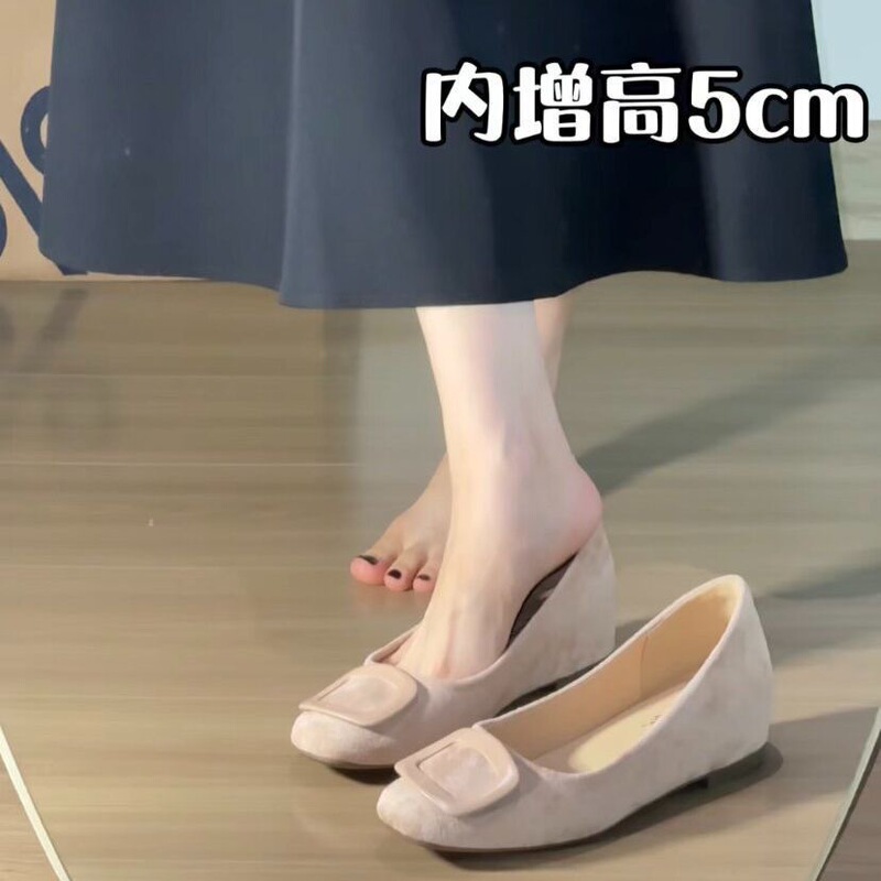 Sheepskin Version~ Gentle Style, Comfortable Soft-Soled Mary Jane Shoes, 2026 Summer New Model, Elegant and Versatile Square Buckle Shallow-Mouthed Single Shoes Sheepskin Version~ Gentle Style, Comfortable Soft-Soled Mary Jane Shoes, 2026 Summer New Model, Elegant and Versatile Square Buckle Shallow-Mouthed Single Shoes
