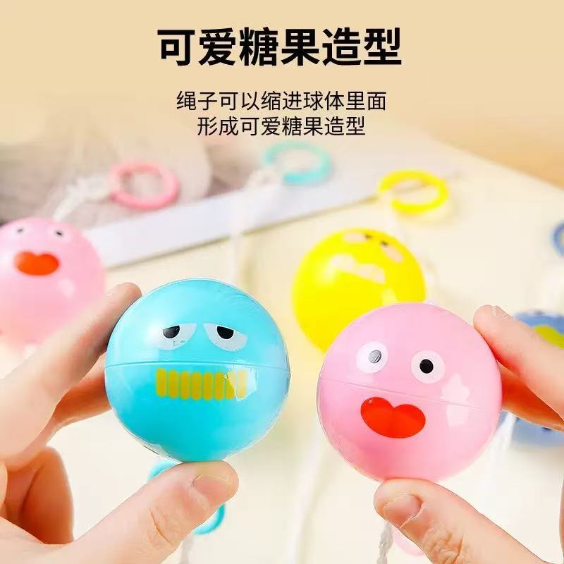 新しい発光プルボール卸売フラッシュサウンドプルホイッスルボール子供のおもちゃ幼稚園ギフトナイトマーケット屋台|undefined