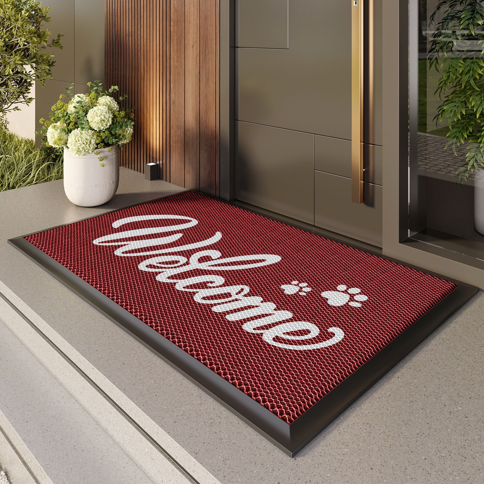 Alfombrilla de puerta de entrada Alfombrilla de exterior Alfombrilla antideslizante de entrada Alfombrilla de entrada Impermeable y protector solar Alfombra de bienvenida Alfombrilla de puerta exterior