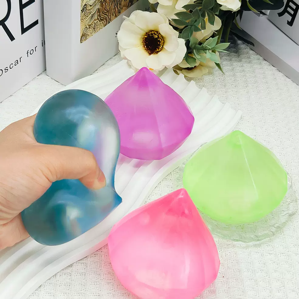 钻石捏捏乐解压玩具麦芽糖爆款冰块减发泄创意慢回弹跨境批发