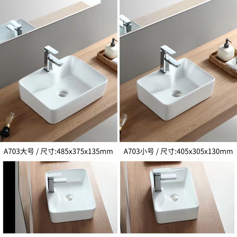 Hotel Mesa lavabo cuenca sola cuenca mini lavabo del hogar balcón lavabo de cerámica de gran tamaño lavabo de comercio exterior