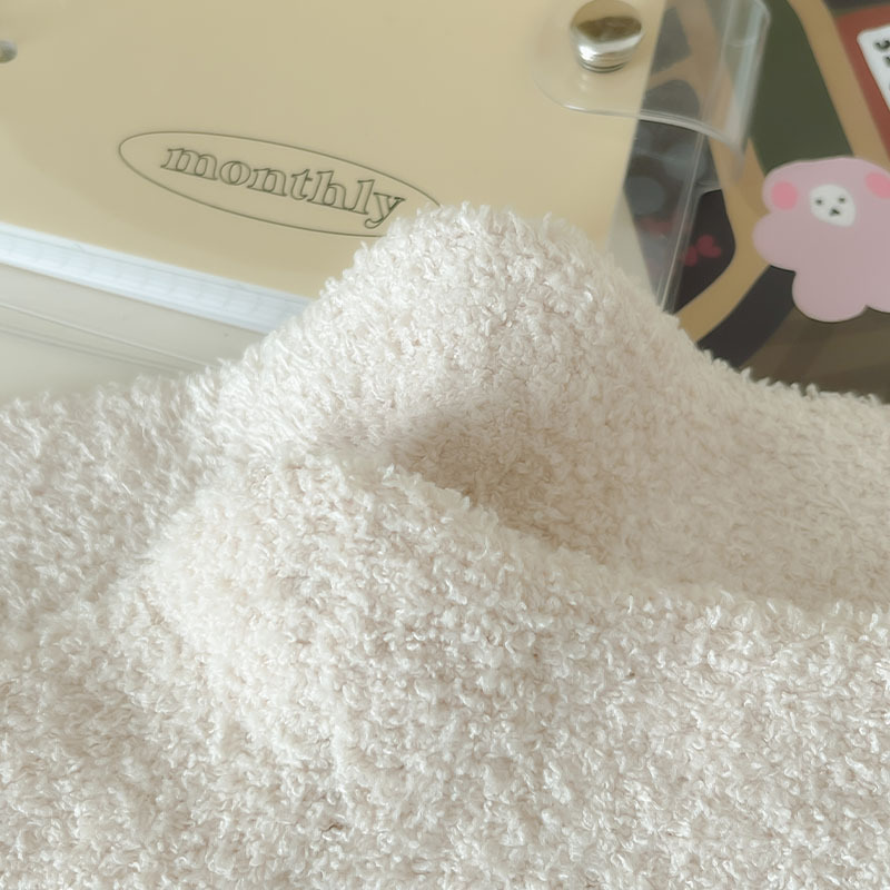 100g Weight Socks Classification Socks Lingerie Type coral fleece Fabric Type A Pair Quantity Home, Sleeping Occasion Eye, Solid Color Pattern Winter Season Women's Gender Cute Style Women's Cute Eye Solid Color Coral Fleece Crew Socks A Pair 7
