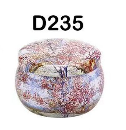 En stock, superventas en comercio electrónico transfronterizo: tarro de vela aromática de 2.2oz, tarro pequeño para flores, tarro de dulces étnico de hojalata, caja de hojalata. image 46