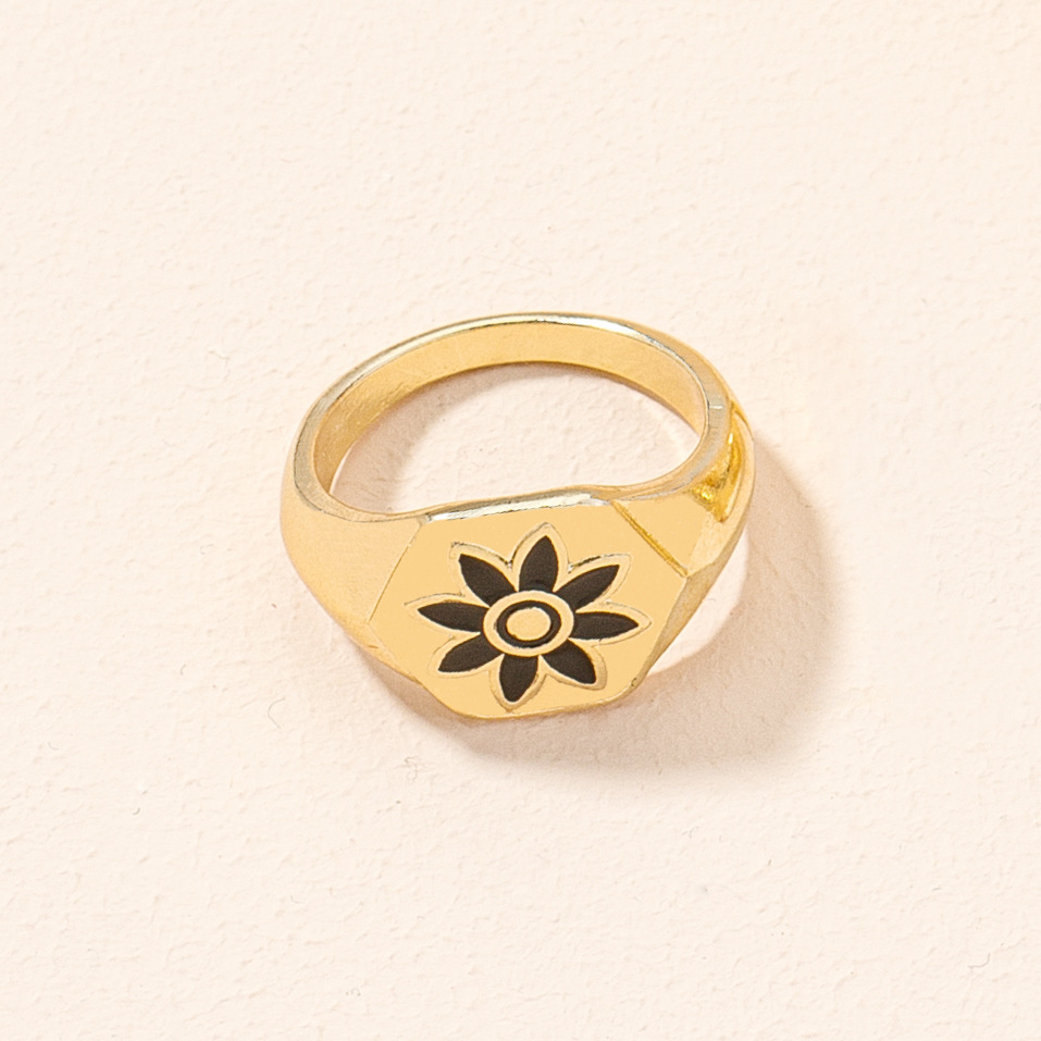 New Retro Fashion Flower Ring display picture 6