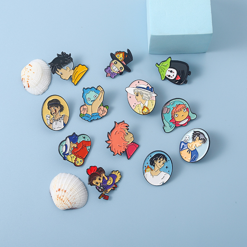 8g Weight Cute Pin Cartoon Character Alloy Stoving Varnish Unisex Brooches