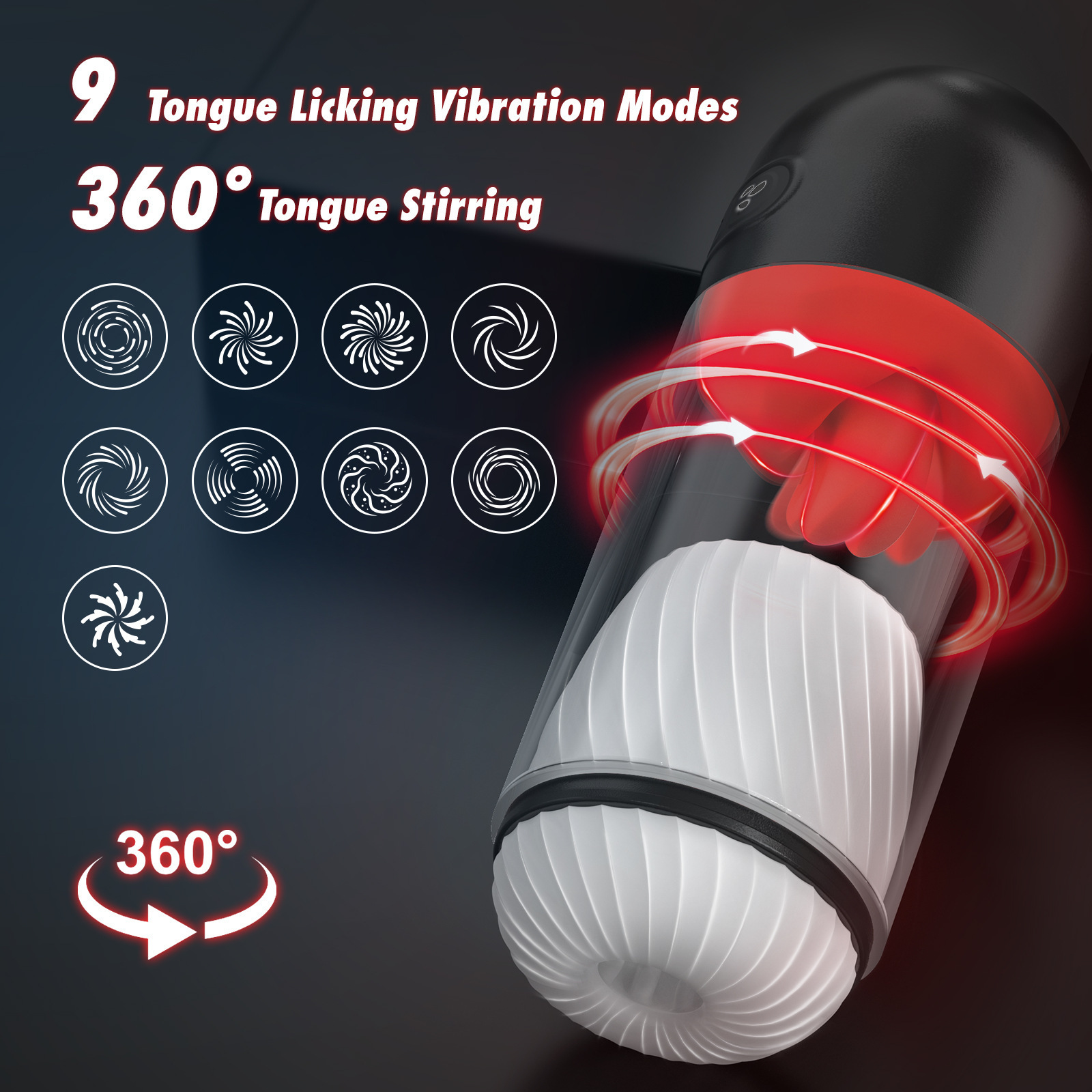 Automatisk prostatamassasje med app-styring og tungefunksjon_voghion.com