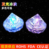 LED diamond light -emitting ice cubes Creative into water, bright light, light -light ice light sensing colorful diamond flash ice cubes customization