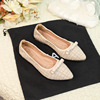 Universal fashionable footwear pointy toe, restless legs relief, soft sole, Chanel style, french style