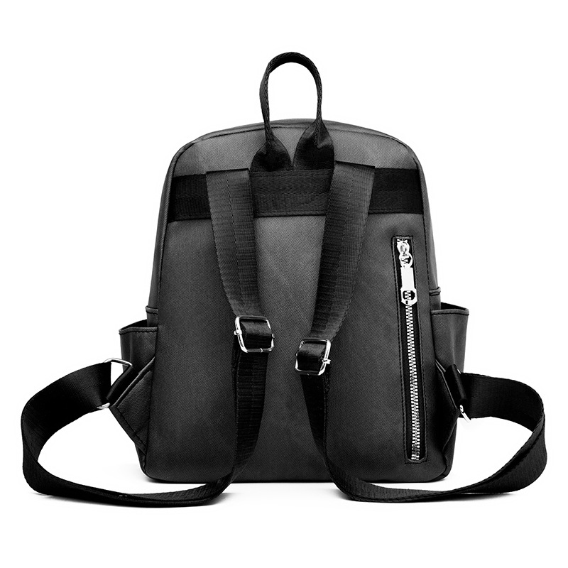 Mochila de todo fósforo de color puro para mujer 2024 nuevo estilo de cuero suave moda mochila de gran capacidad bolsa de viaje al por mayor