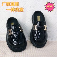 2025新型クリスマス韓国版方眼亮光童皮スリッパChildrenslippersメーカー直販卸売り