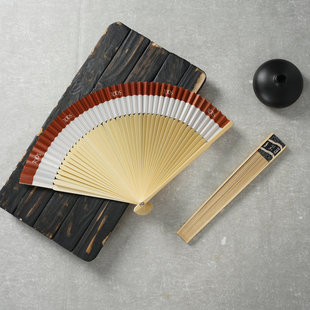 Brand Chain Store Advertising Fan Customized Head Green Fan Bone Bamboo Craft Folding Fan Business Gift Fan Logo