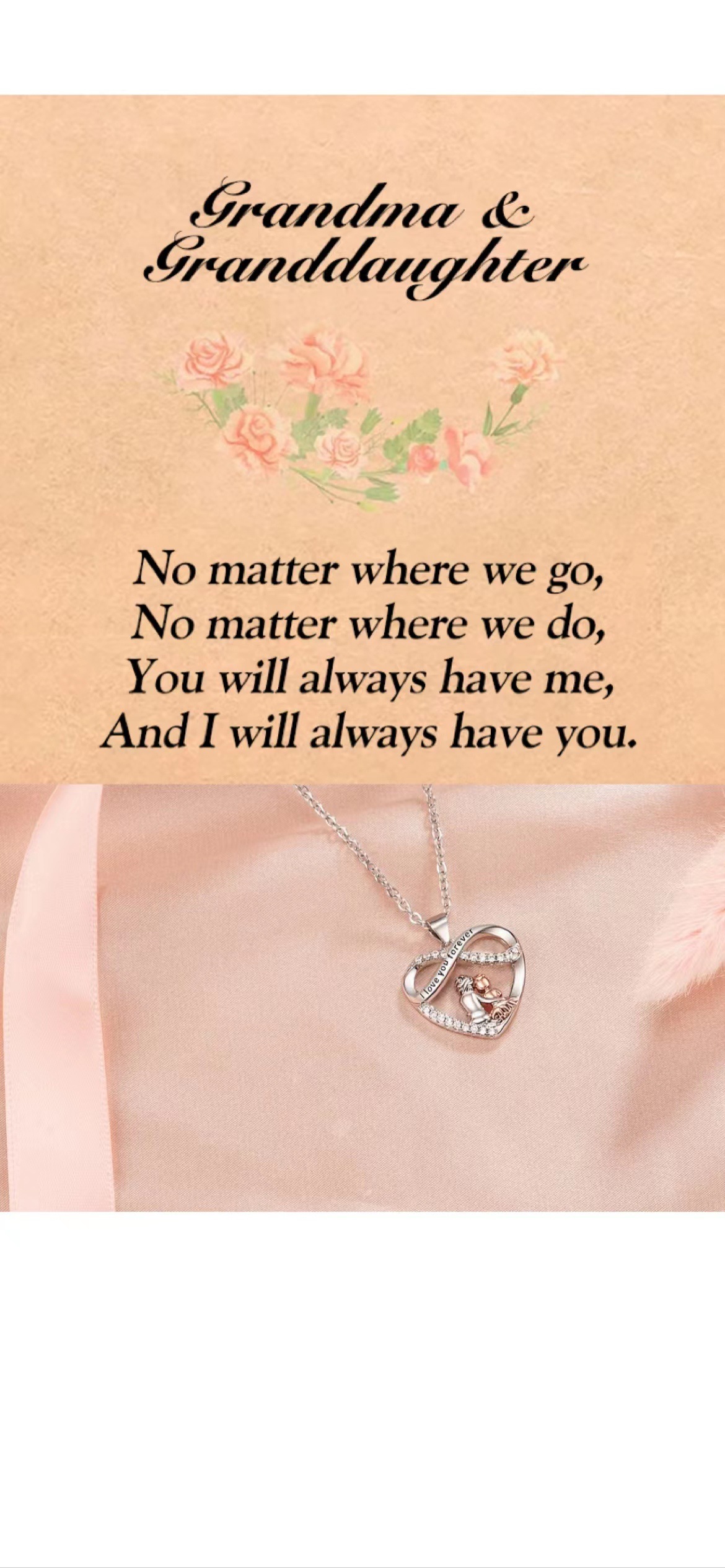 Deseo AliExpress nuevo collar de las mujeres de la moda europea y americana personalidad madre e hijo concéntrico en forma de corazón colgante nicho joyería al por mayor