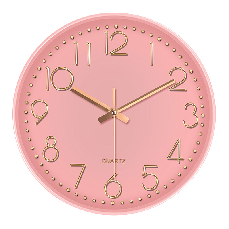 Reloj de pared de 12 pulgadas (30 cm) minimalista silencioso – decoración creativa para dormitorio, lujo ligero personalizado.