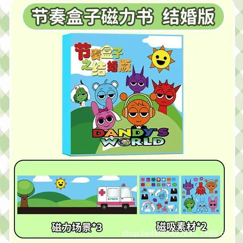 Sanrio Magnetic Quiet Book Free Maker Magnetic Dressup Escena Chica Puzzle Juguete de dibujos animados Pegatinas hechas a mano