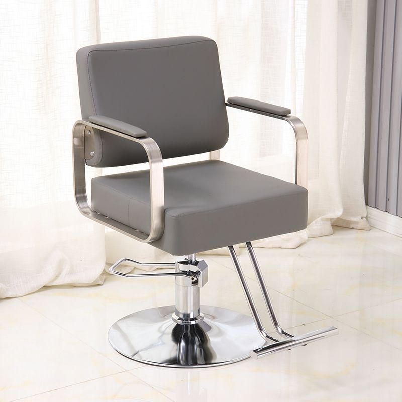 Pequeño pedal - asiento gris - reposabrazos plateados - disco galvanizado