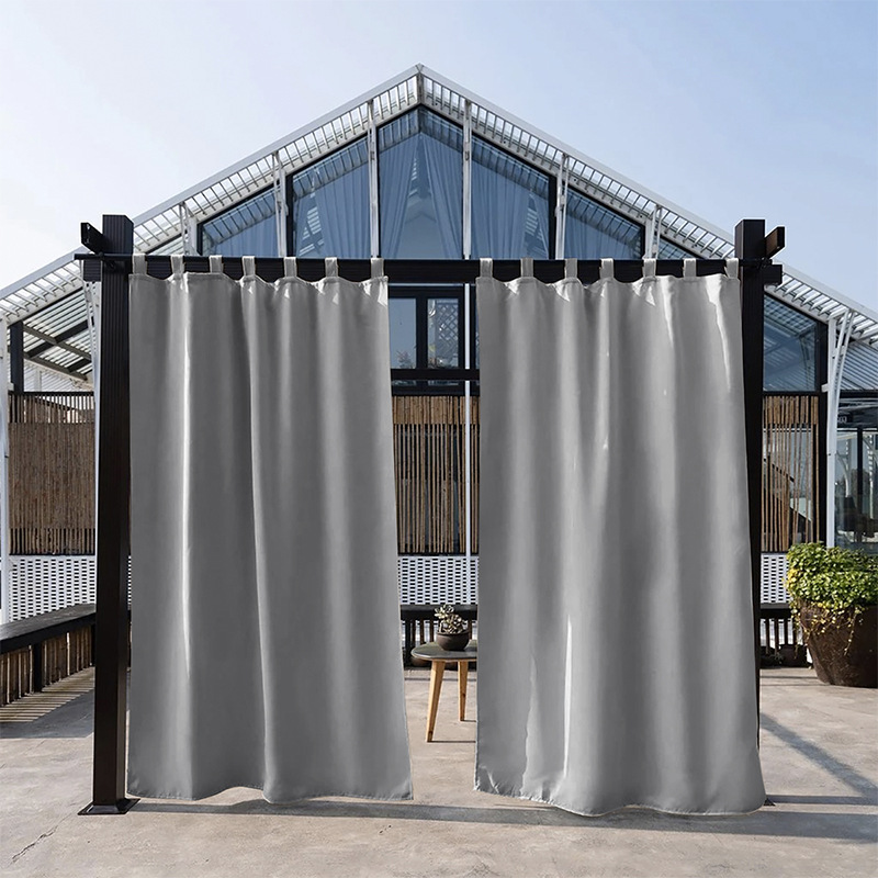 Cortinas terminadas para dropshipping transfronterizo, cortinas impermeables y resistentes a la lluvia de alta precisión, cortinas para exteriores, balcones, cenadores, parasoles y cortinas opacas. image 8