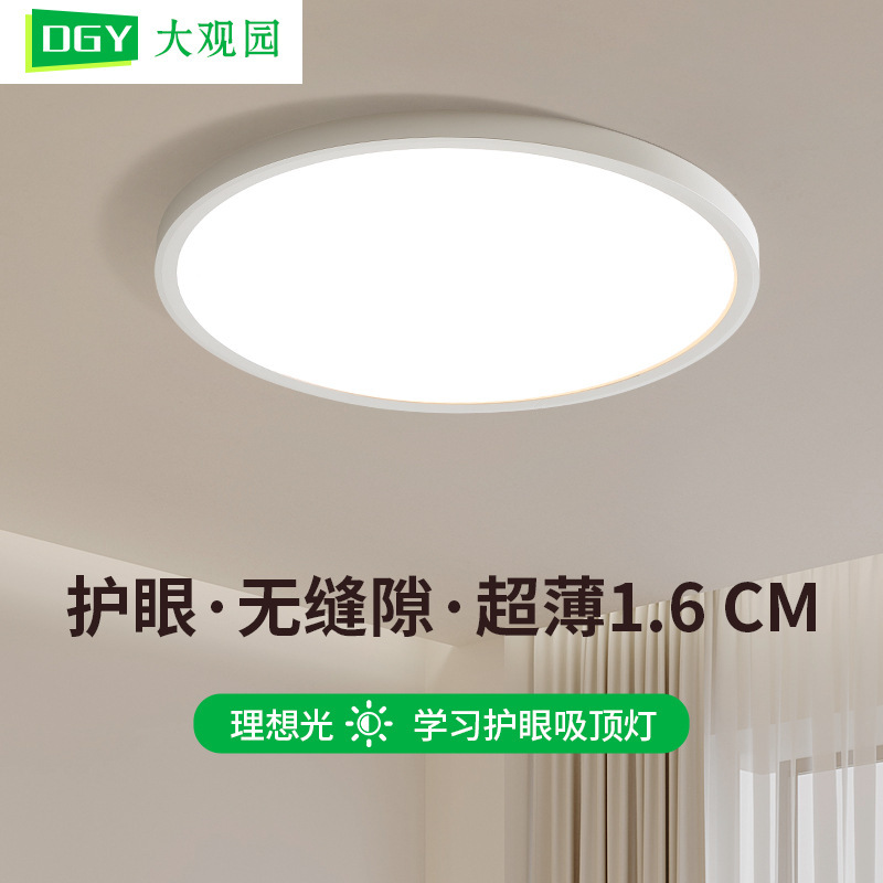 2026 New Model Bedroom Ceiling Light Ultra-Thin Seamless Modern Minimalist Children's Room Eye-Protection Zhongshan Lighting Fixture 486L 2026 New Model Bedroom Ceiling Light Ultra-Thin Seamless Modern Minimalist Children's Room Eye-Protection Zhongshan Lighting Fixture 486L