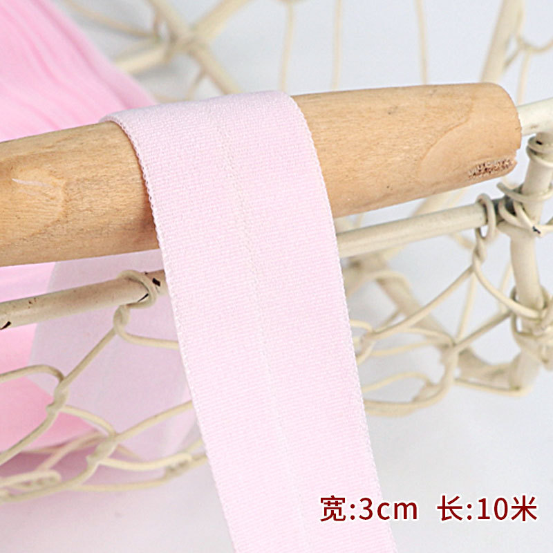 Tira de borde elástico de algodón accesorios de tela tira de borde de ropa de bebé cinta ropa interior banda elástica correa de tela plegable