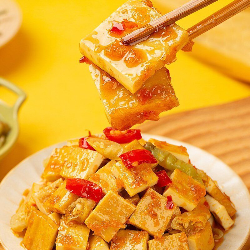 Haoba Shi Nanxi 干し豆腐 スパイシー五香干し豆腐 400g カジュアル寮 食用すぐに食べられる小包装スナック|undefined