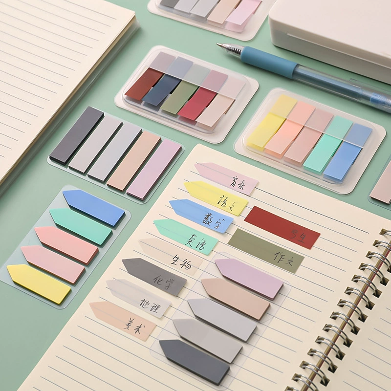 Morandi color simple post-it notes, mark message index posts, student classification notes, can stick memorandums, N times
