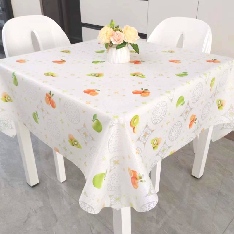 Tablecloth Square Eva Washable Tablecloth Pastoral Coffee Table Cloth Household Rectangular Cover Cloth Factory Wholesale Factory Supply