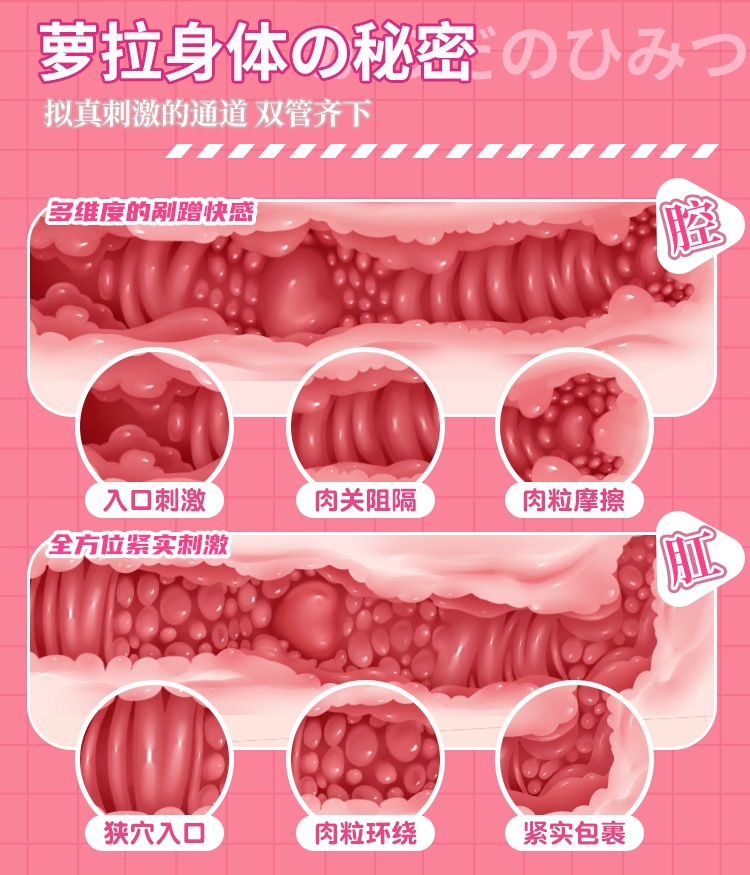 Jiuai Male Masturbator Half-Body Realistic Doll in TPE with Vagina and Buttocks Design, Manual Use — detail image 4