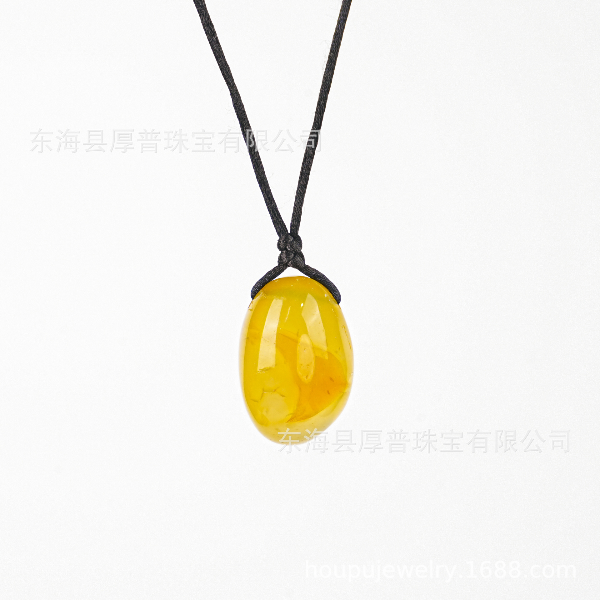 노란색 마노(롤링 스톤 + 땋은 밧줄 스타일)