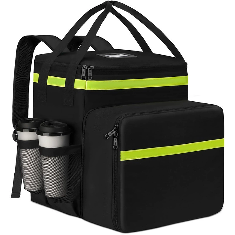 Большая емкость может расширить рюкзак для доставки еды 7 стаканчиков с отражающие полоски на вынос доставки пиццы