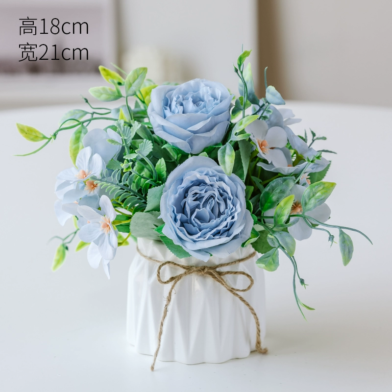 Nordic simulation flower decorative flower decorative flower room fake flowers fake flower plastic flower dining table flower bionic bionic flower bleaching flowers