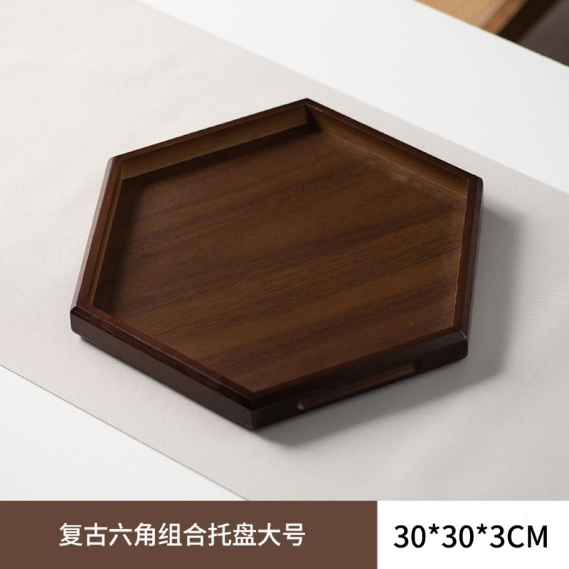 クリエイティブ中国風の家庭用キャンディスナックフルーツディスプレイプレートコーヒーテーブルカンフーティーセットアクセサリー竹ティートレイ|undefined