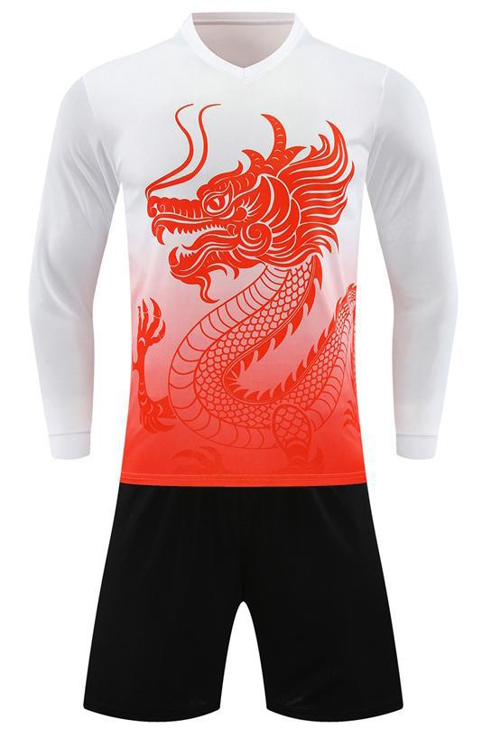 Dragón de secado rápido traje de barco dragón traje de manga larga protección solar dragón barco dragón barco dragón traje de equipo de seda de hielo se puede imprimir nombre del equipo