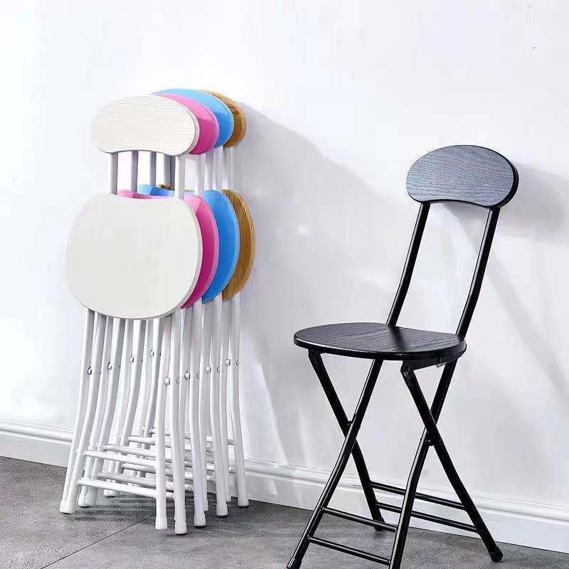silla plegable taburete silla de respaldo silla portátil silla de comedor doméstica moderna simple de moda creativa silla silla de computadora